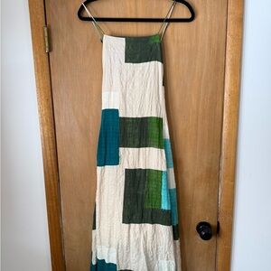 Banana Republic Teal and Cream Dress